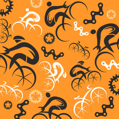 Cycling decorative background
