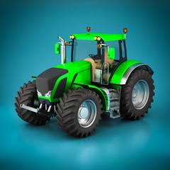 green tractor