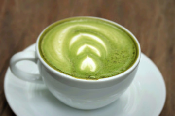 Green tea and milk