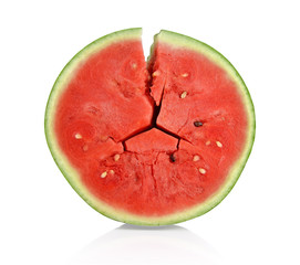 Cracked watermelon