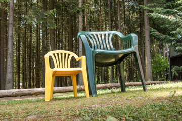 Gartenstuhl gro&szlig; und klein