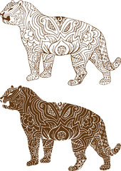 Indian tiger patterns