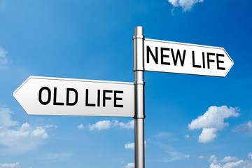 Obraz premium Old Life or New Life