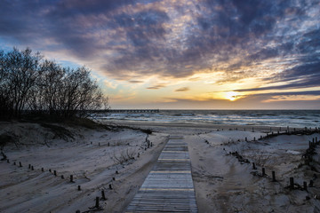 Beautiful trail through the dunes