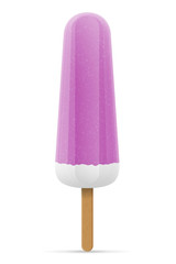 ice cream frozen juice on stick vector illustration