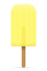ice cream frozen juice on stick vector illustration