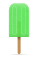 ice cream frozen juice on stick vector illustration