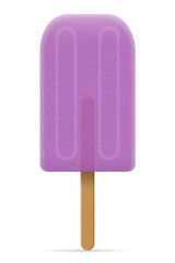 ice cream frozen juice on stick vector illustration