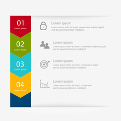 Vector colorful info graphics for your business presentations.