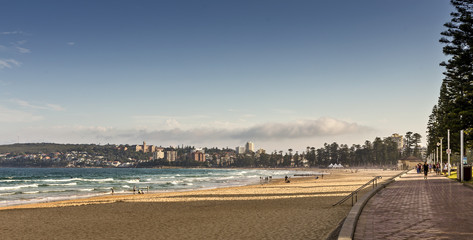 Manly Beach Promenade mit Blick Richtung Süden
