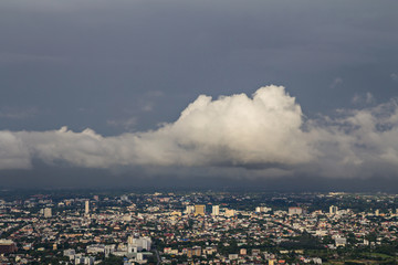 nimbus over the city