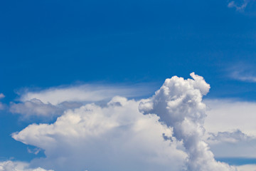 Clouds on blue sky background