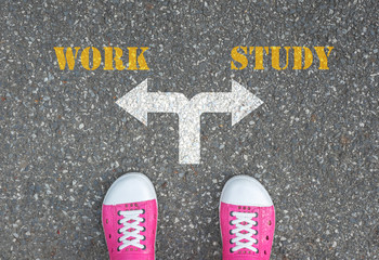 Decision to make at the crossroad - work or study