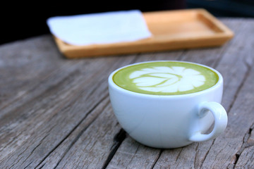 Green tea and milk