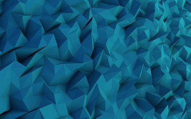 Obraz premium Abstract blueTriangle Geometrical Background illustration