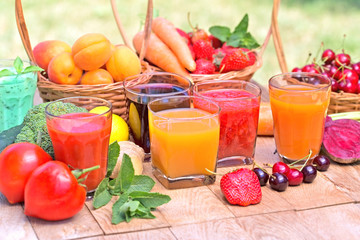 Fruit juice, vegetable juice and mix juices