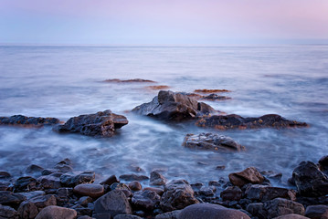 Seascape. Long exposure, Crimea, Ukraine