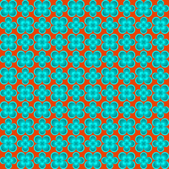 Abstract flower seamless pattern. Editable vector. Eps 10