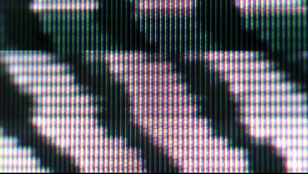 Moving waves coming from analog video signal