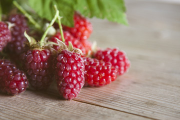 fresh red raspberries recent vintage