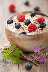 Muesli with berries