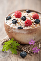 Muesli with berries