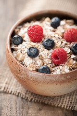 Muesli with berries