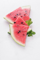 Watermelon. Sliced watermelon on white background