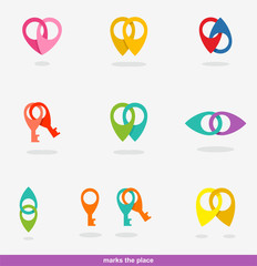 mark a place of great icons