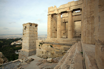 Fototapeta premium Grecia,Atene,Tempio,collina del Pantheon.