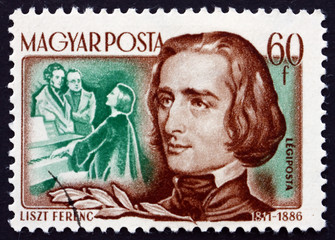 Postage stamp Hungary 1953 Franz Liszt, Hungarian Composer