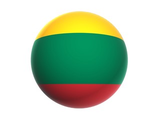 3D flag of Lithuania