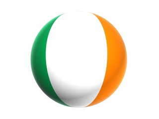 3D flag of Ireland