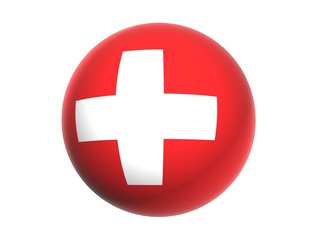 3D flag of Switzerland