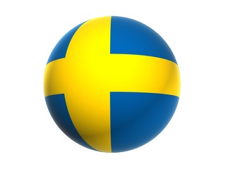 3D flag of Sweden