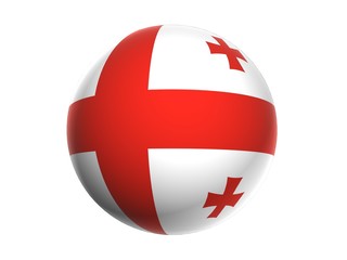 3D flag of Georgia
