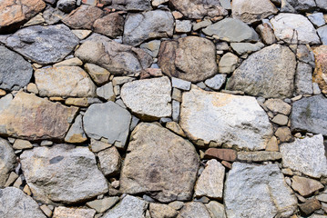 Rock wall of Japanese Castle