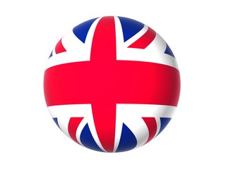 3D flag of UK