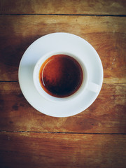 cup of coffee and short note paper