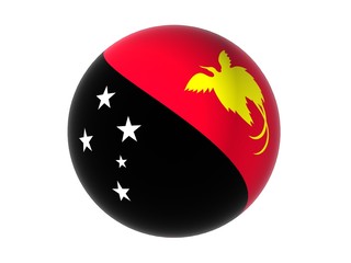 3D flag of Papua New Guinea
