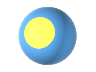 3D flag of Palau