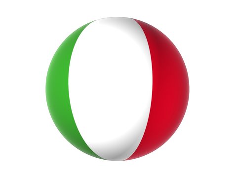 3D flag of Italy