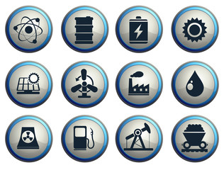 Icon Set, Energy and Industry