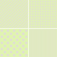Set from four backgrounds in pastel tones