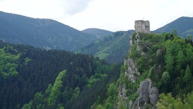 Ruin of castle Strecno - Slovakia
