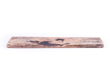 old wood board weathered isolated on white background