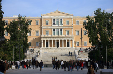 Obraz premium Grecia,Atene,il Parlamento.