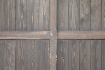 Old black wood door background and pattern