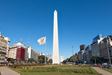 Foto auf Alu-Dibond Obelisk (Obelisk), Buenos Aires Argentinien © Henrik Dolle