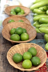 fresh lemon in the market